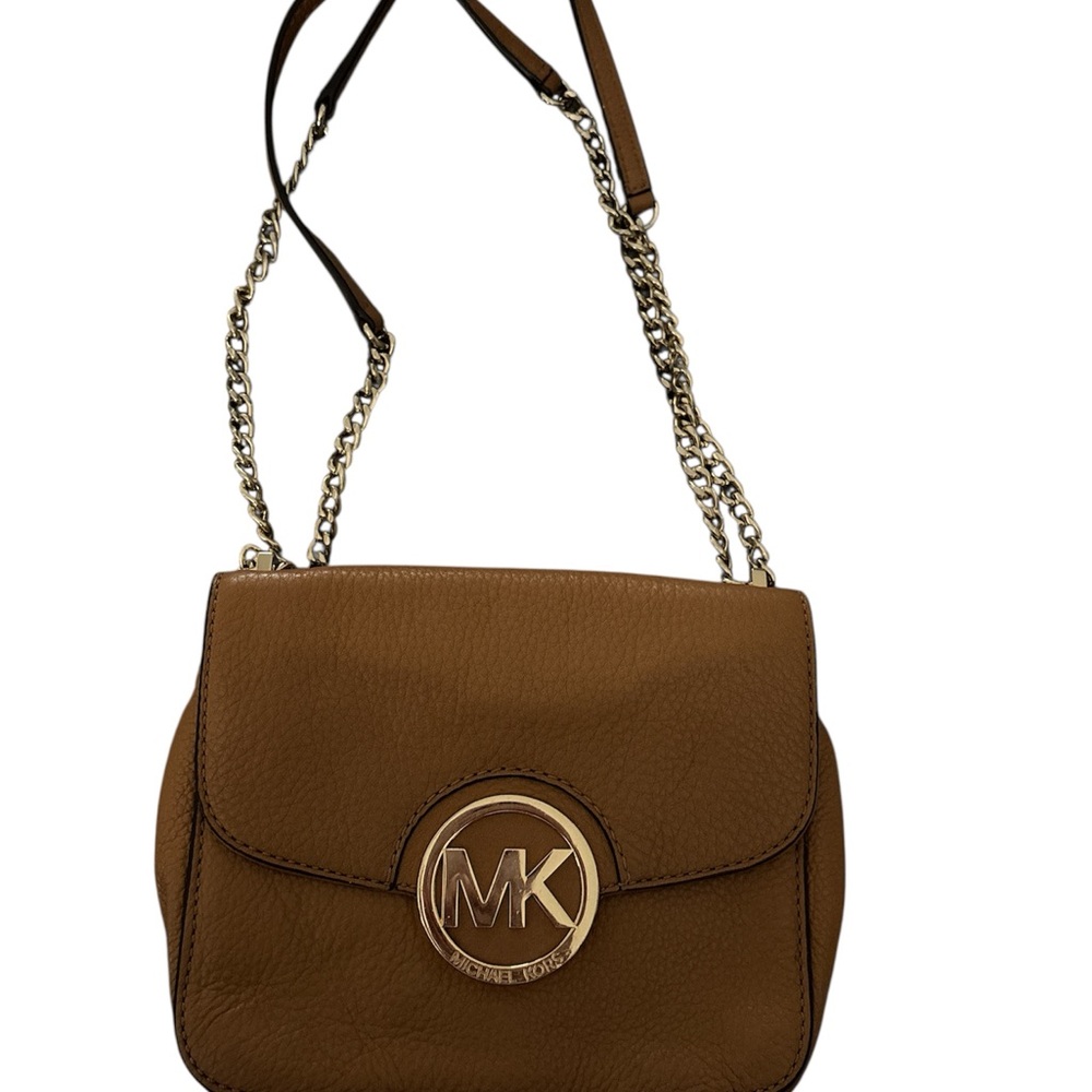Michael Kors Brown Leather Crossbody Bag